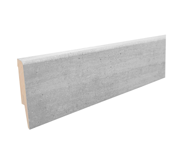 Imitacja jasny beton listwy przypodłogowe MDF model BASE 3