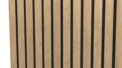Lamele płaskie EVEN 40x260cm (5 lameli) - kolor SARAGOSSA na czarnym filcu