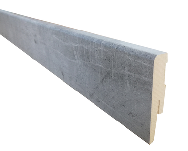 Imitacja szary beton listwy przypodłogowe MDF model BASE 3